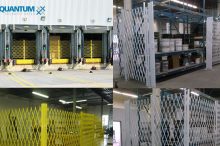 Warehouse racking gates
