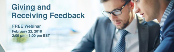 Giving and Receiving Feedback