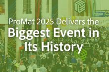ProMat 2025 crowds. Supply Chain exhibition. Manufacturing professionals.